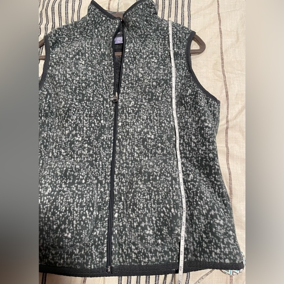 SOLD Laura Scott Fleece Vest Women’s Size Medium Gray Full Zip Pockets Reversibl - Picture 11 of 11